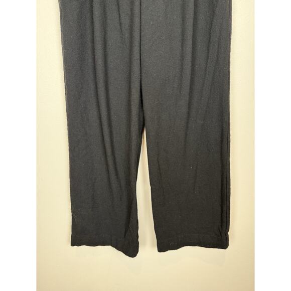 Reformation High Waisted Pleated Wide Leg Trouser Pants Black Sz 6 READ - Picture 3 of 10